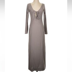 Free People womans gray Maxi Dress size S